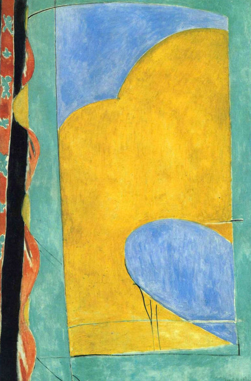 Henri Matisse The Yellow Curtain - Canvas Print