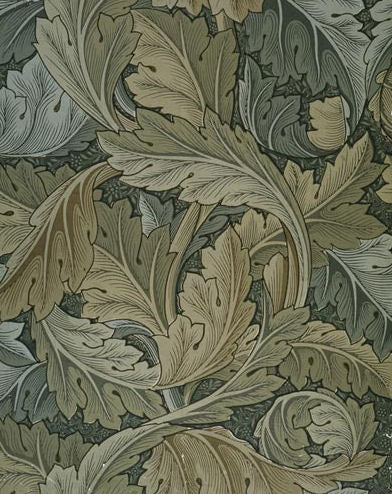 William Morris Acanthus Wallpaper - Canvas Print