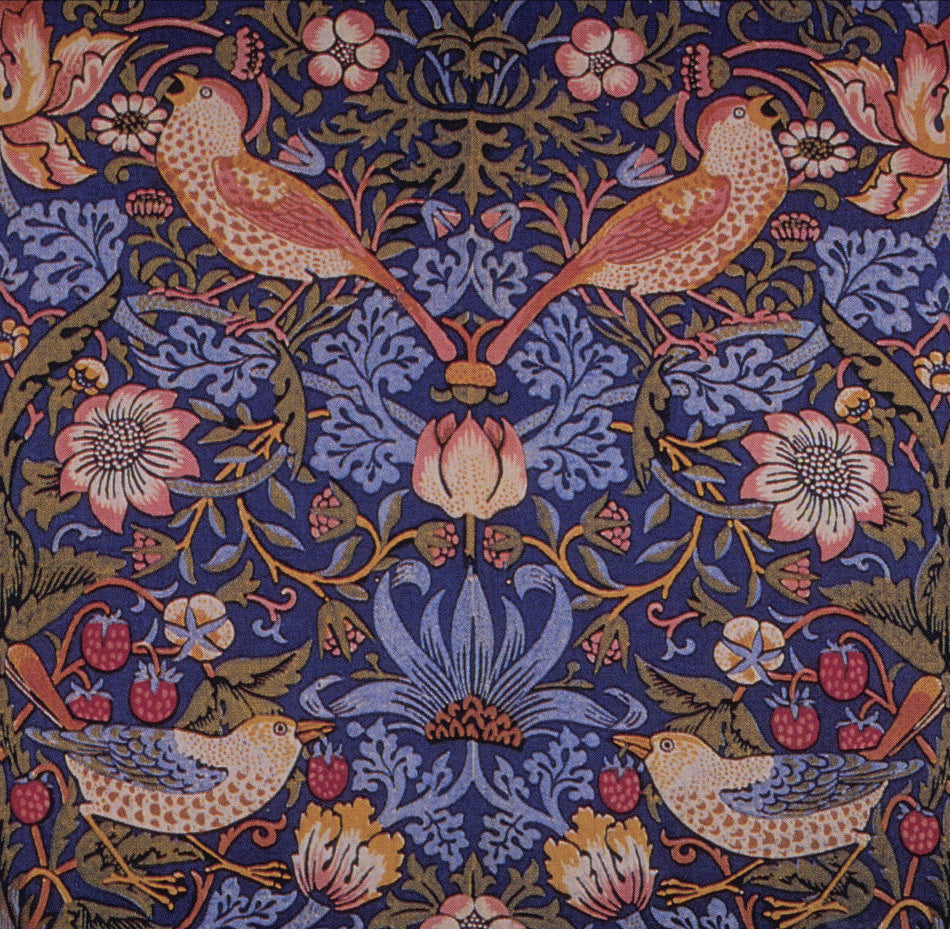 William Morris Strawberry Thief - Detail - Canvas Print