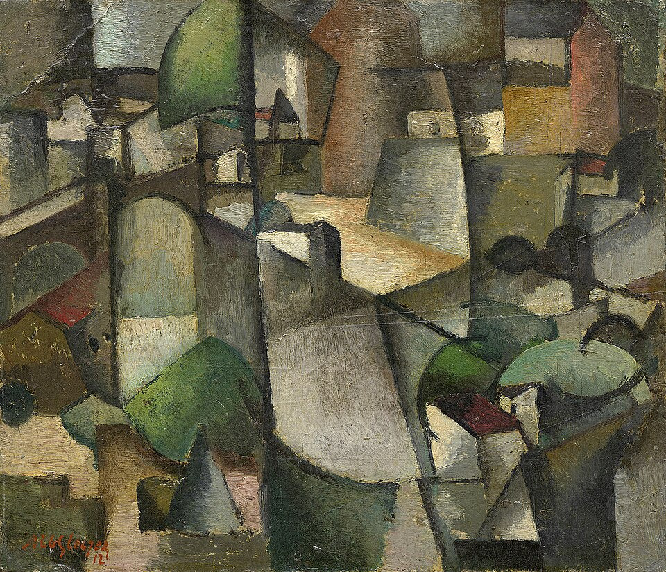 Albert Gleizes Landscape, Paysage - Canvas Print