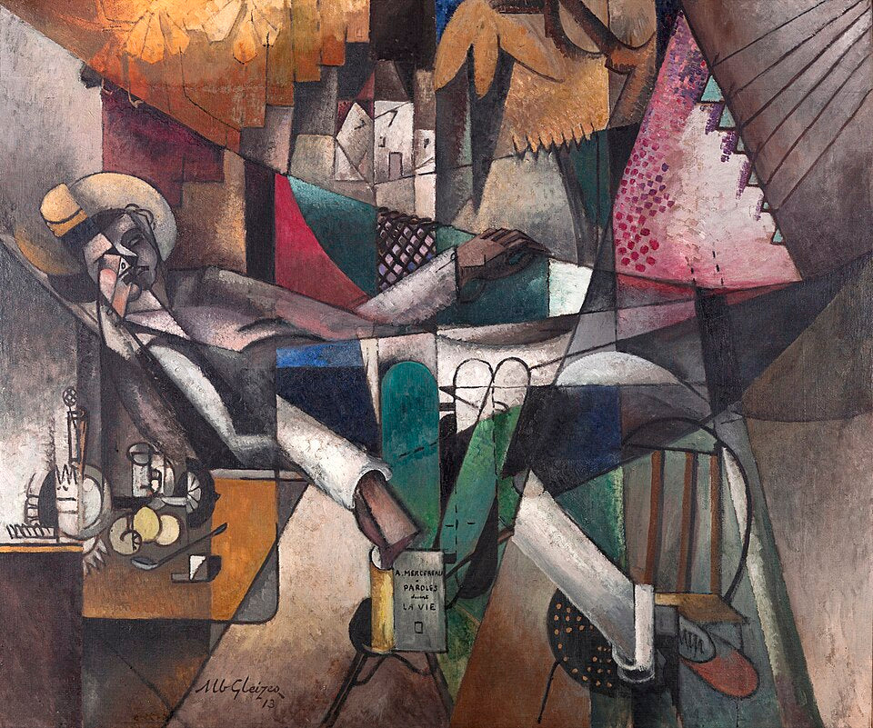 Albert Gleizes Man in a Hammock - Canvas Print