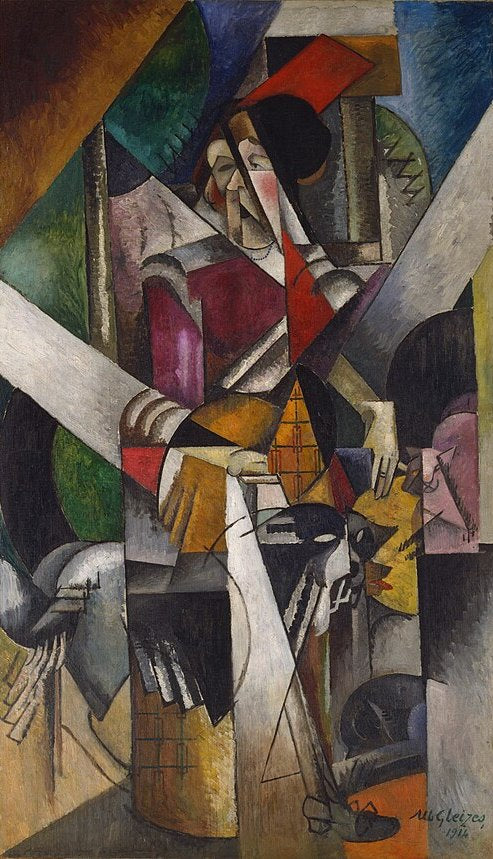 Albert Gleizes Woman with Animals - Canvas Print