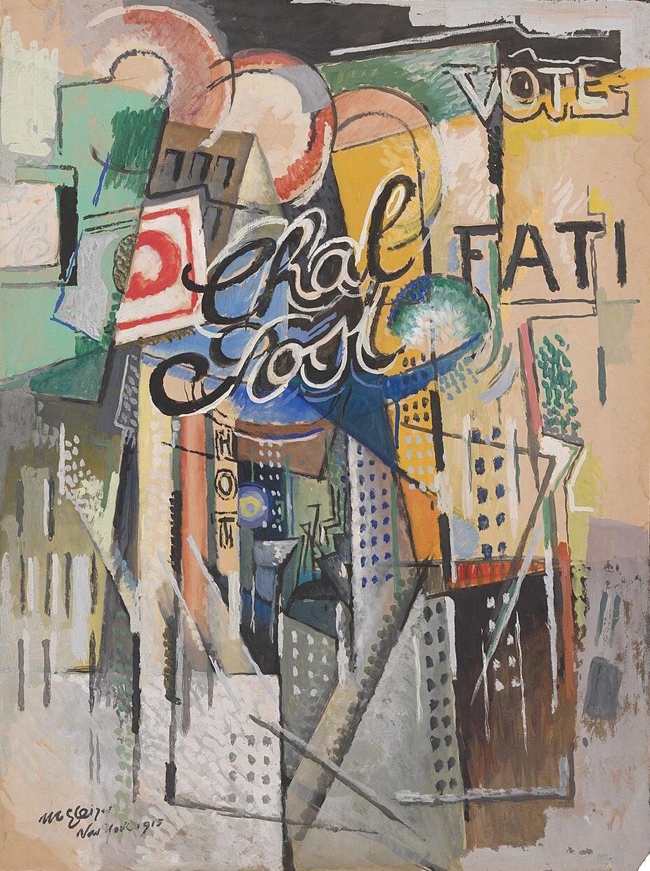 Albert Gleizes Chal Post - Canvas Print