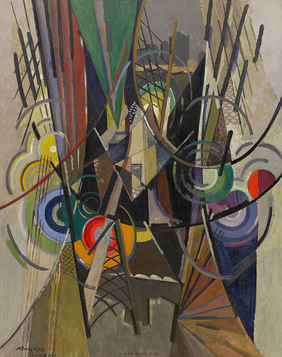 Albert Gleizes On Brooklyn Bridge - Canvas Print