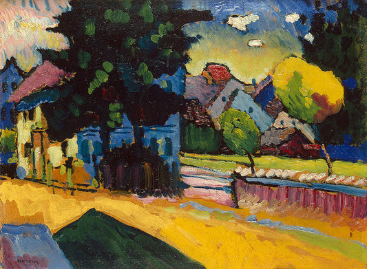 Wassily Kandinsky View of Murnau - Canvas Print