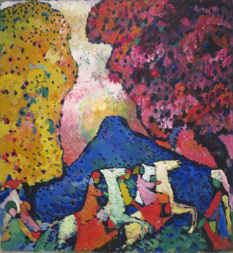 Wassily Kandinsky Blue Mountain - Canvas Print