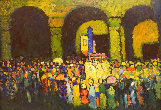 Wassily Kandinsky The Ludwigskirche in Munich - Canvas Print