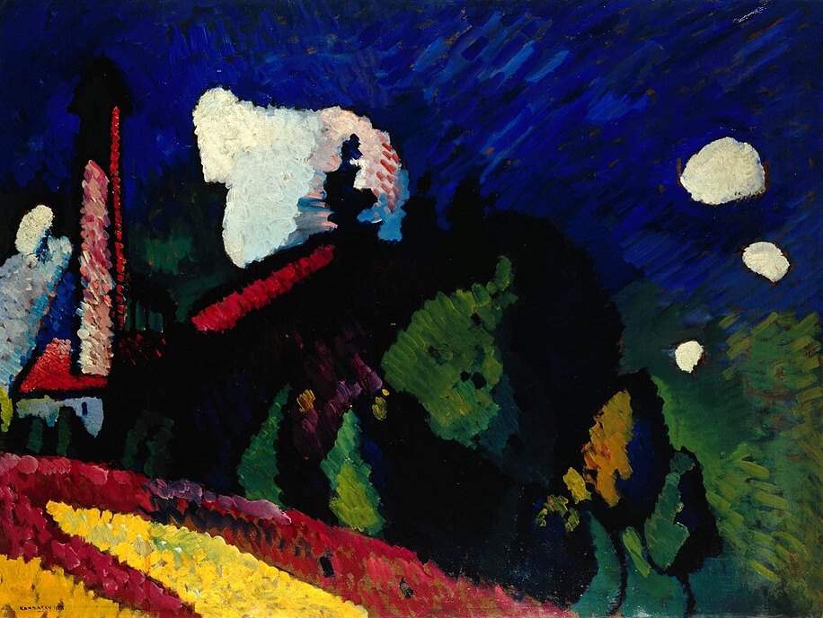 Wassily Kandinsky Murnau – Landscape with a Tower - Canvas Print