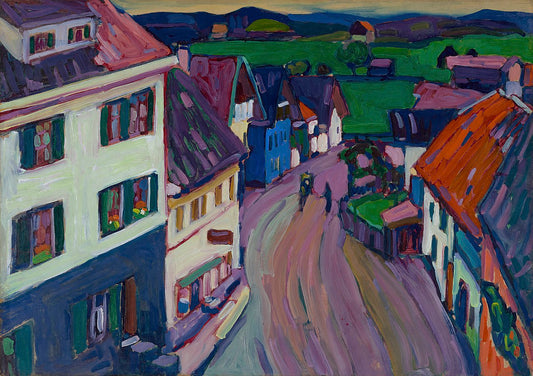 Wassily Kandinsky Murnau – View from the window of the Griesbrau - Canvas Print