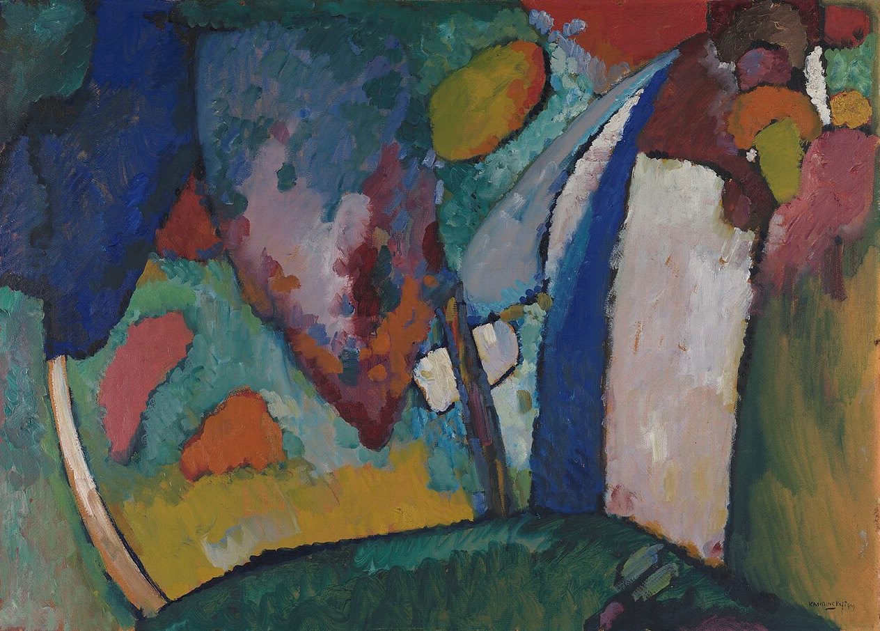 Wassily Kandinsky The Waterfall - Canvas Print