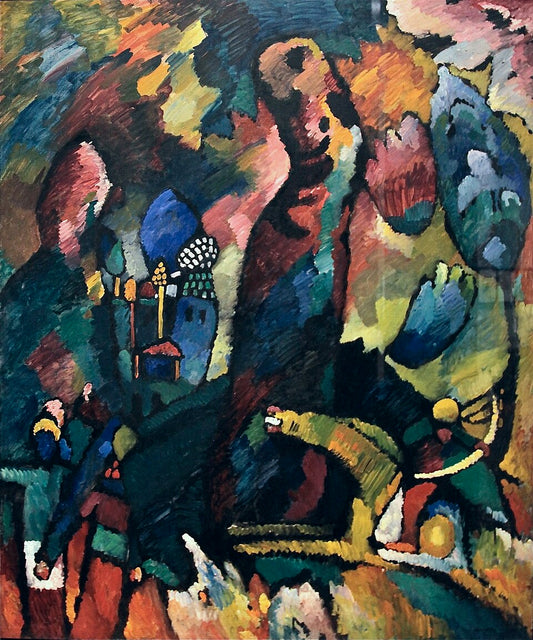 Wassily Kandinsky Picture with an Archer - Canvas Print