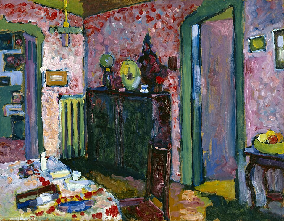 Wassily Kandinsky Interior - My Dining Room - Canvas Print