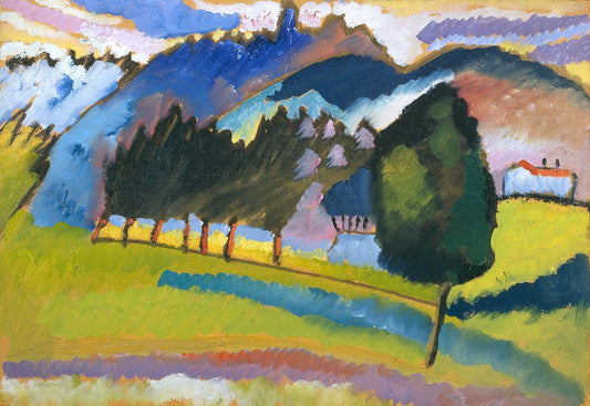 Wassily Kandinsky Landscape with Rolling Hills - Canvas Print