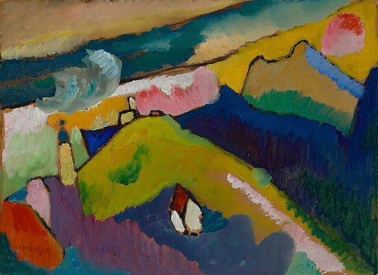 Wassily Kandinsky Murnau – Mountain Landscape with the Church - Canvas Print