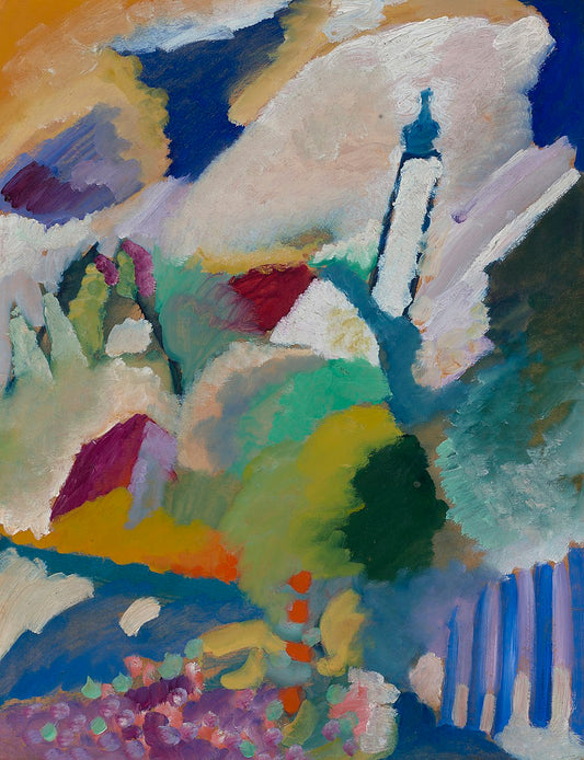 Wassily Kandinsky Murnau with Church I - Canvas Print