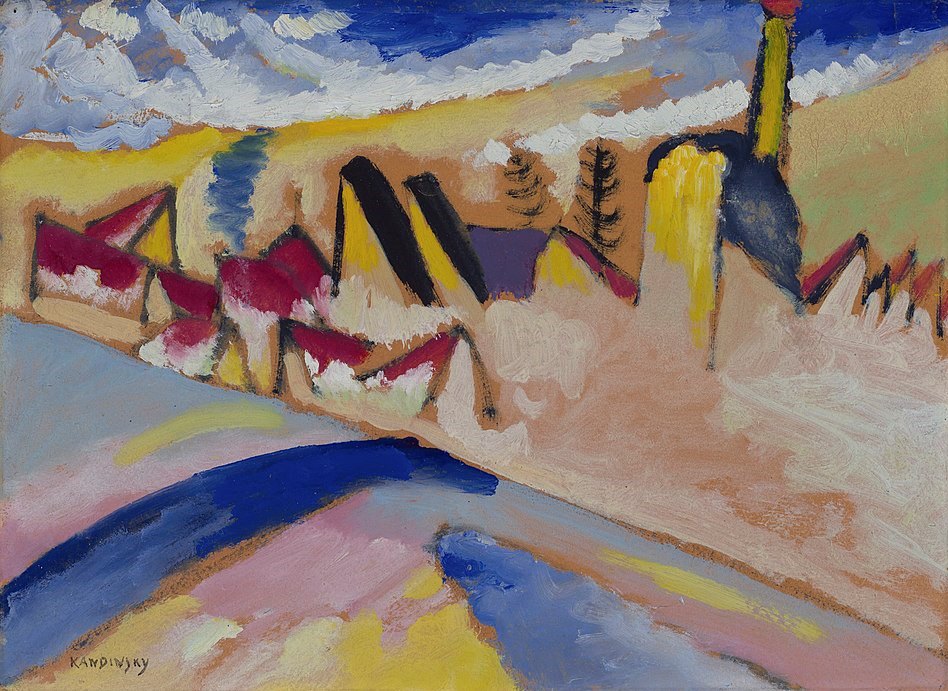Wassily Kandinsky Study for "Winter No.2" - Canvas Print