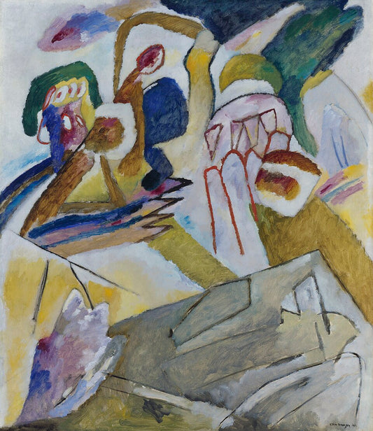 Wassily Kandinsky Improvisation 18, with Tombstone - Canvas Print