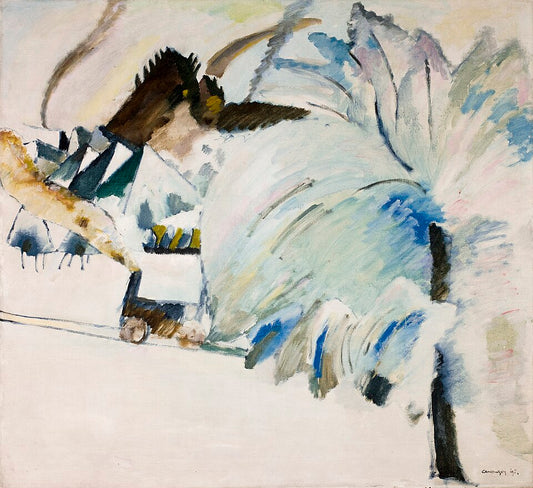 Wassily Kandinsky Murnau with Locomotive - Canvas Print