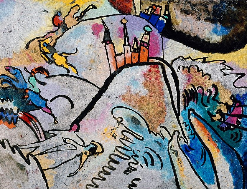 Wassily Kandinsky With Sun - Canvas Print