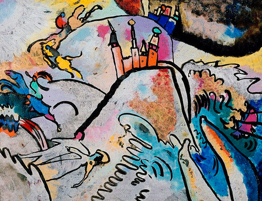 Wassily Kandinsky With Sun - Canvas Print