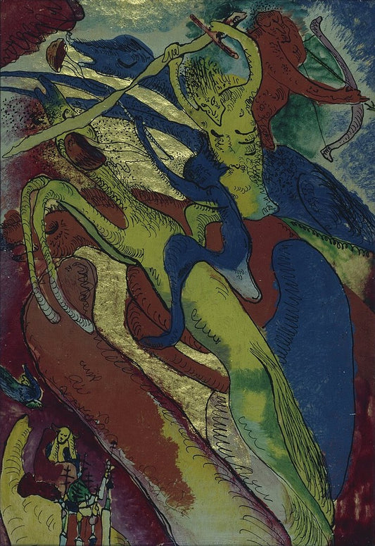 Wassily Kandinsky Apocalypti Horseman I - Canvas Print