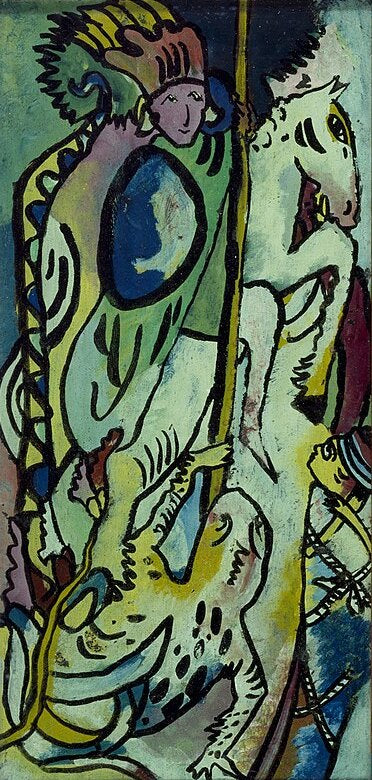 Wassily Kandinsky St. George II - Canvas Print