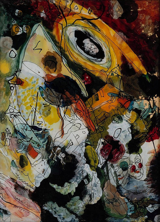 Wassily Kandinsky Picture with Pince-nez - Canvas Print