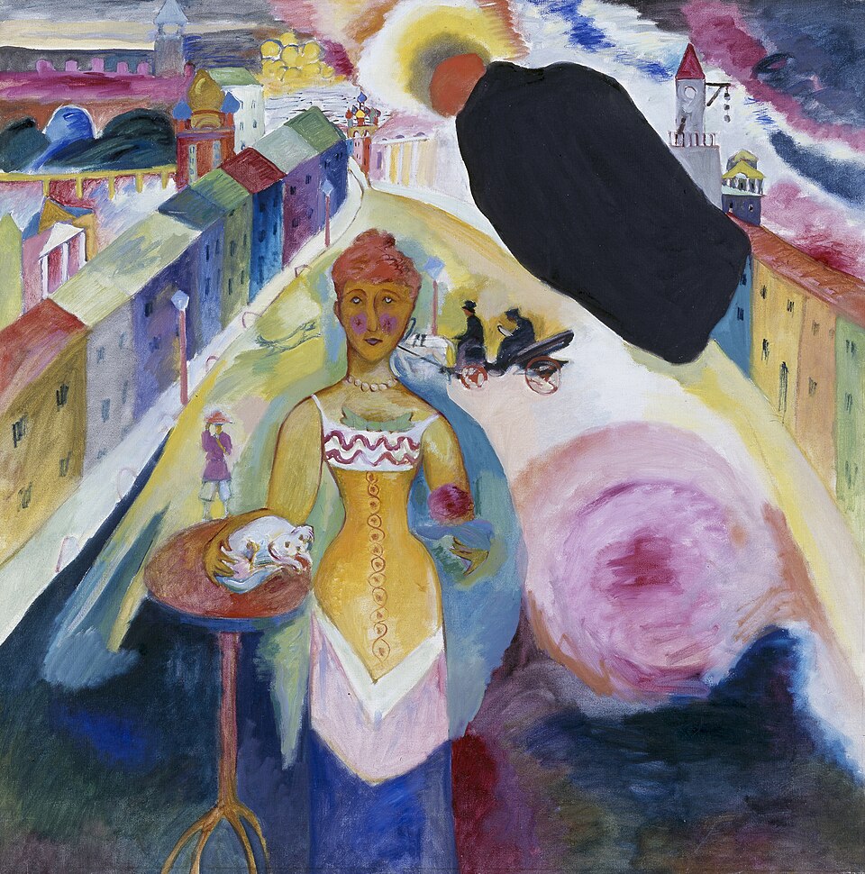 Wassily Kandinsky Lady in Moscow - Canvas Print