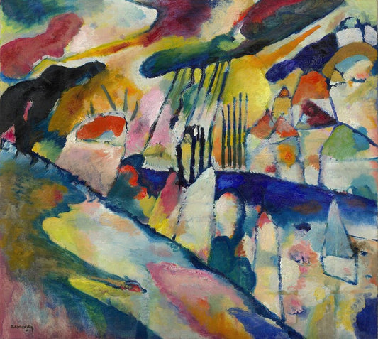 Wassily Kandinsky Landscape with Rain - Canvas Print