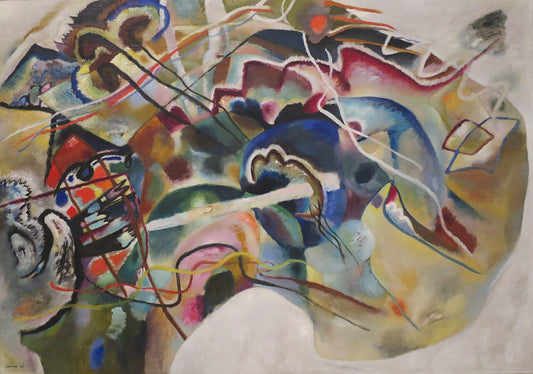 Wassily Kandinsky Painting with White Border - Canvas Print