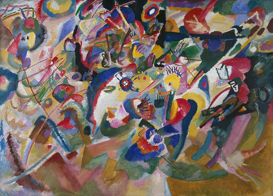 Wassily Kandinsky Draft 3 for Composition VII - Canvas Print