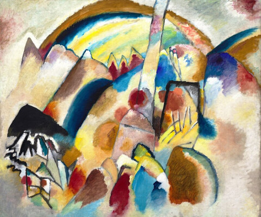 Wassily Kandinsky Landscape with Red Spots, No 2 - Canvas Print
