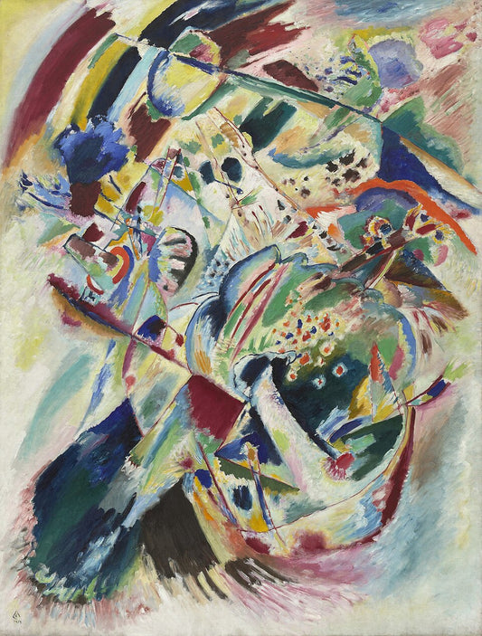 Wassily Kandinsky Panel for Edwin R. Campbell No. 4 - Canvas Print