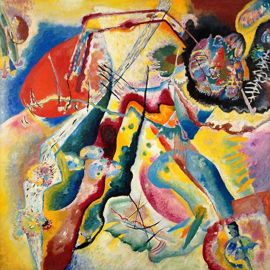 Wassily Kandinsky Painting with a Red Stain - Canvas Print