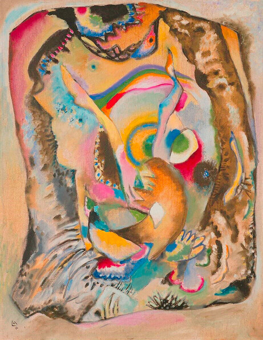 Wassily Kandinsky Painting on Light Ground - Canvas Print