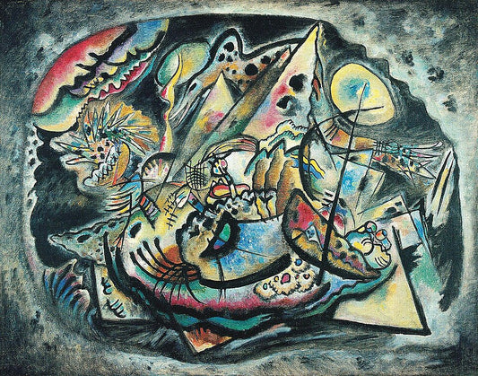 Wassily Kandinsky Improvisation No. 217. The Gray Oval - Canvas Print