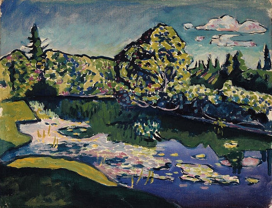 Wassily Kandinsky Akhtyrka, Pond in the Park - Canvas Print