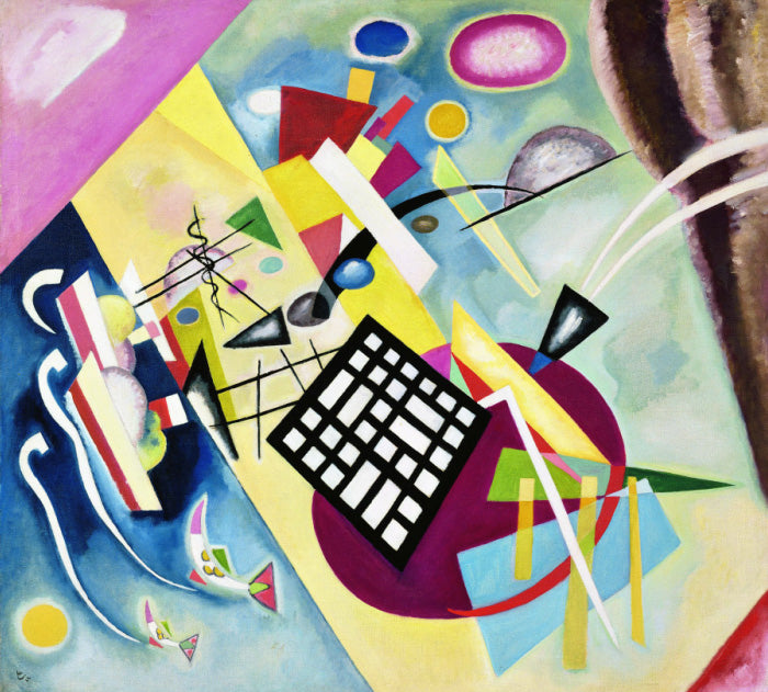 Wassily Kandinsky Black Grid - Canvas Print