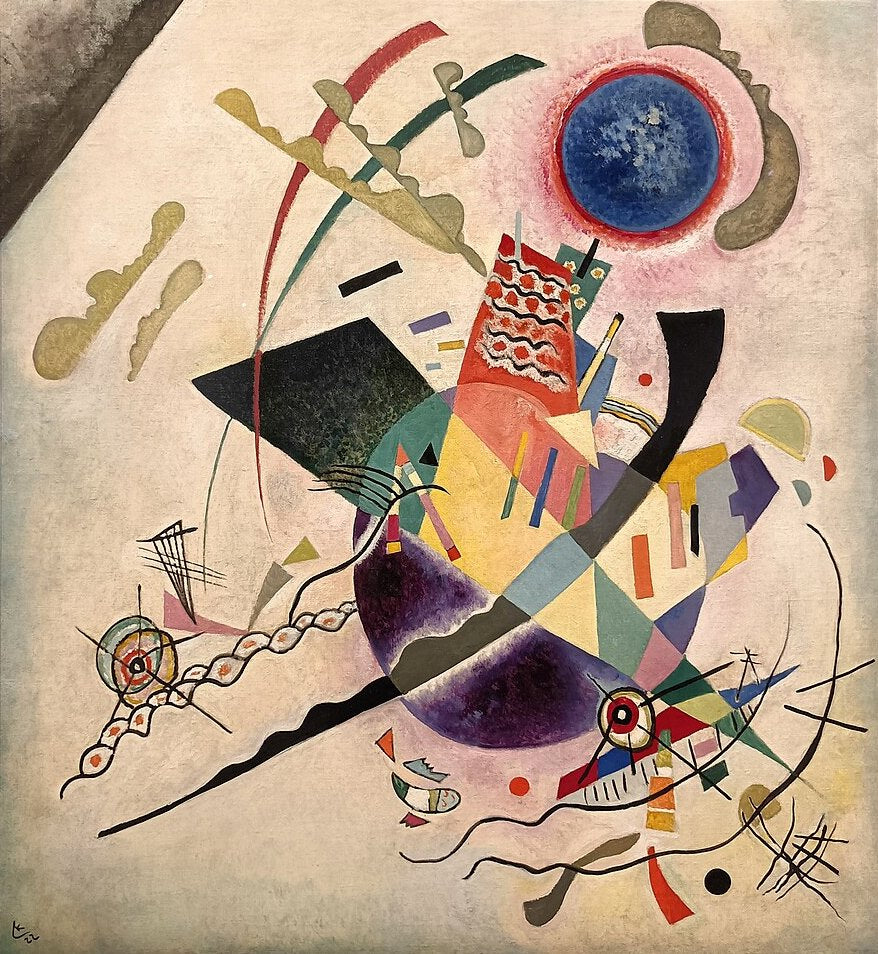 Wassily Kandinsky Blue Circle - Canvas Print