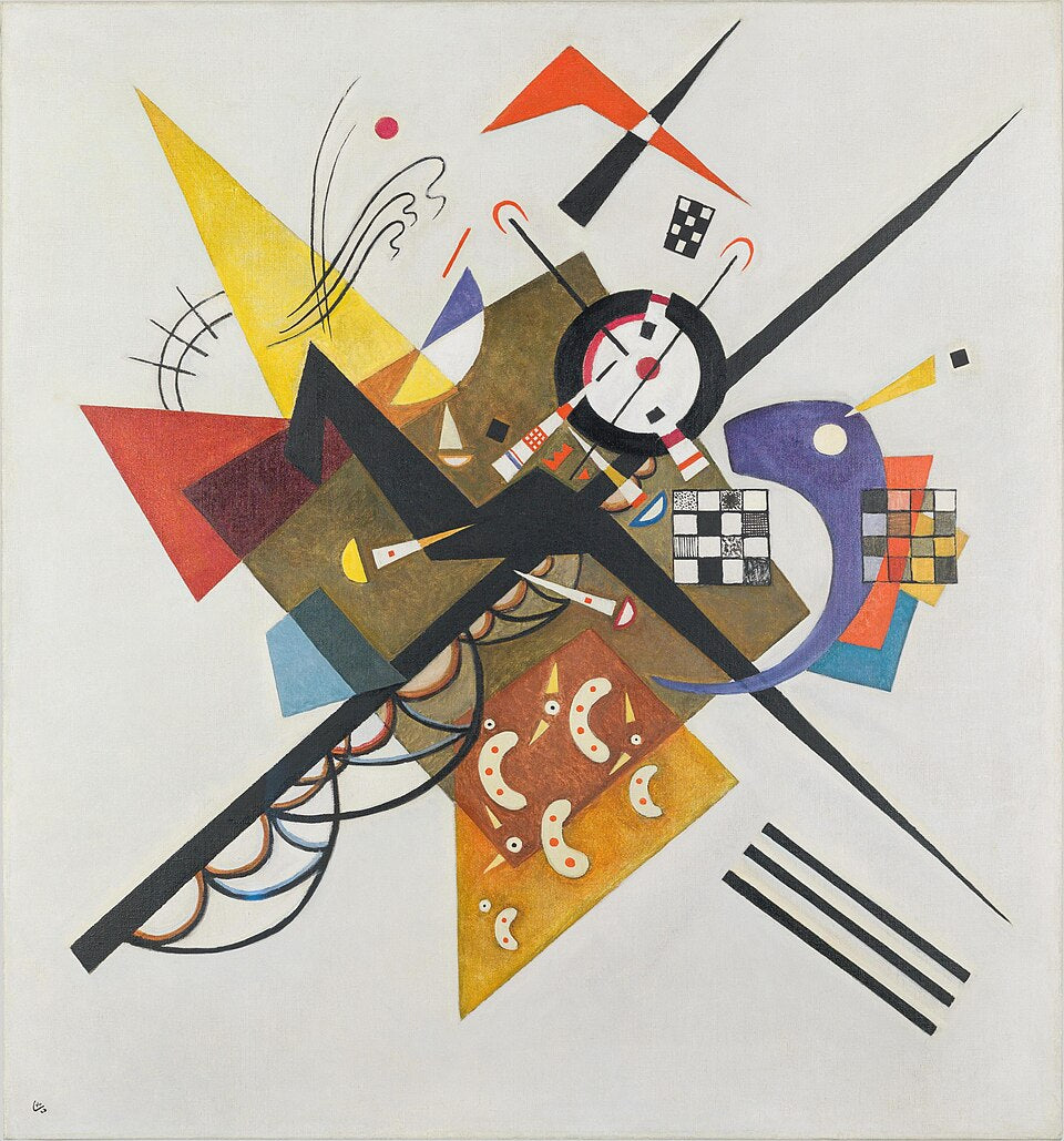 Wassily Kandinsky On White II - Canvas Print