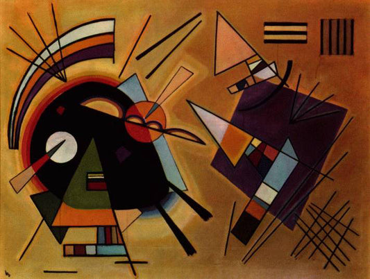 Wassily Kandinsky Black and Violet - Canvas Print