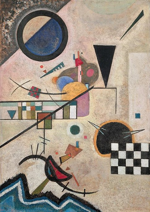 Wassily Kandinsky Contrasting Sounds - Canvas Print