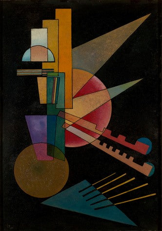 Wassily Kandinsky Abstract Interpretation - Canvas Print