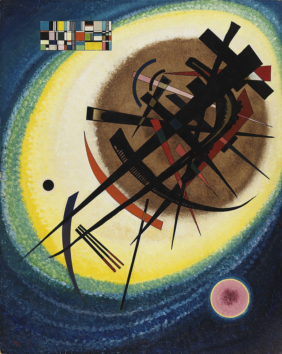 Wassily Kandinsky In the Bright Oval - Canvas Print