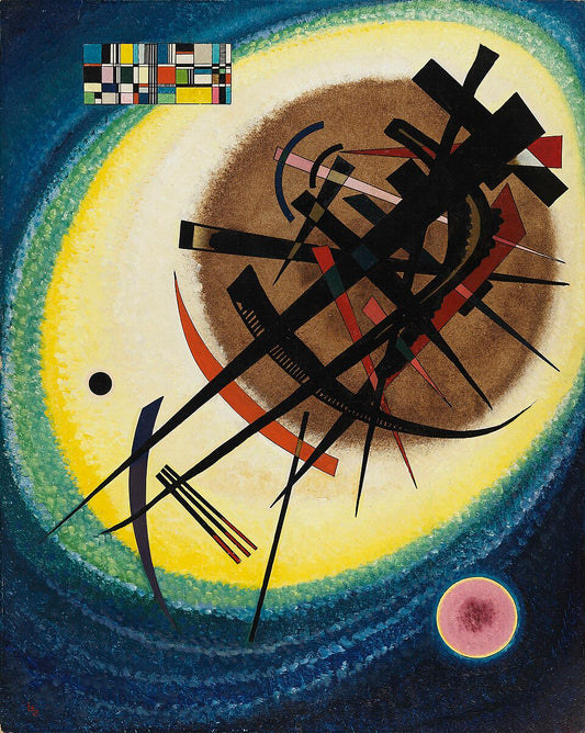 Wassily Kandinsky In the Bright Oval - Canvas Print