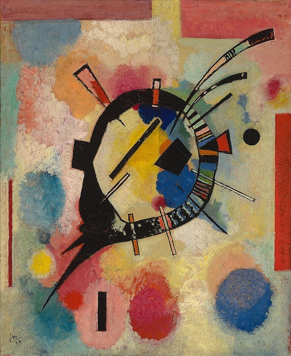 Wassily Kandinsky Yellow Centre - Canvas Print