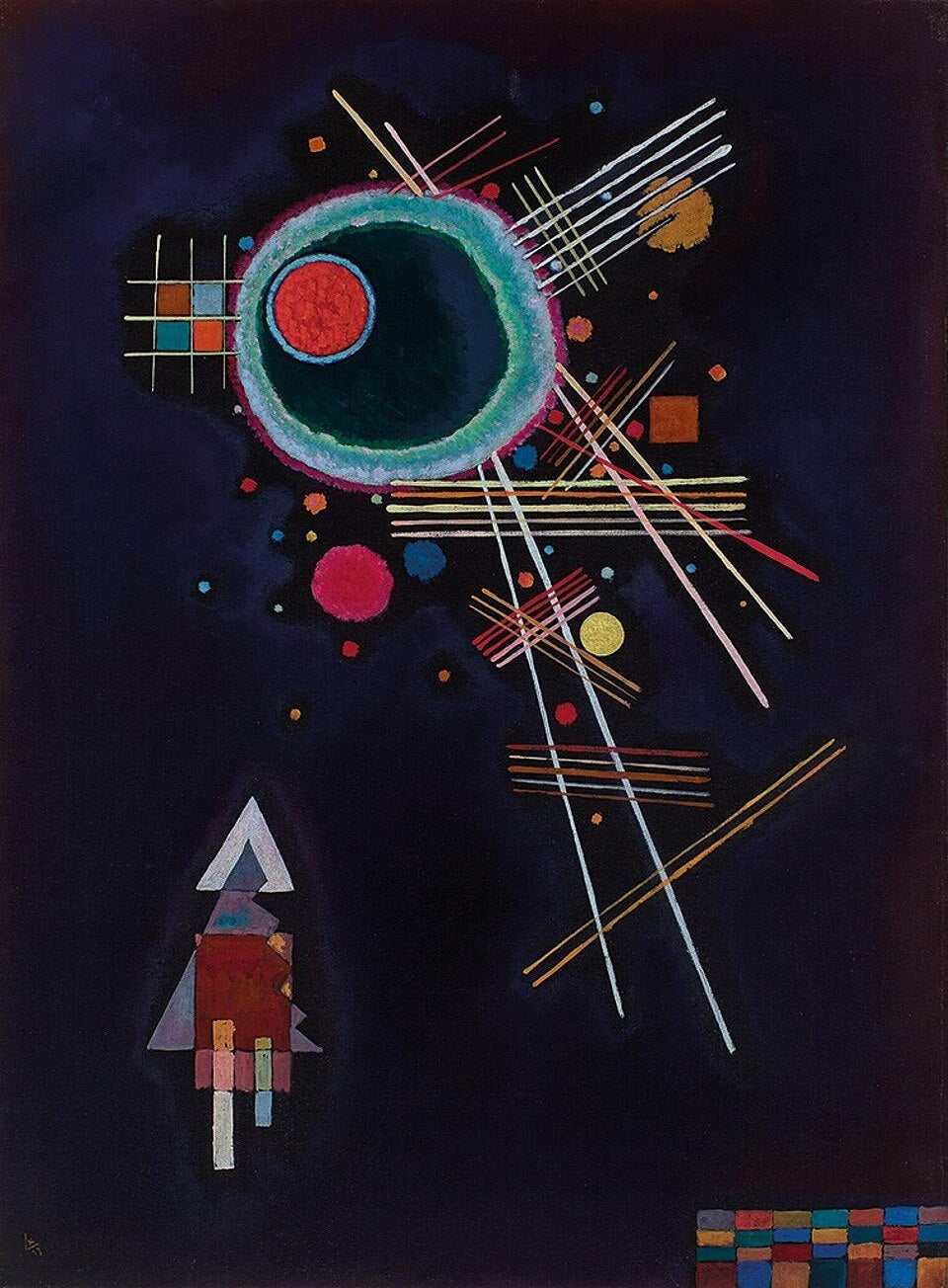 Wassily Kandinsky Rays - Canvas Print