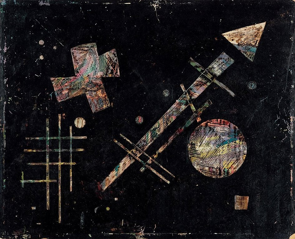 Wassily Kandinsky Isolated Sounds - Canvas Print