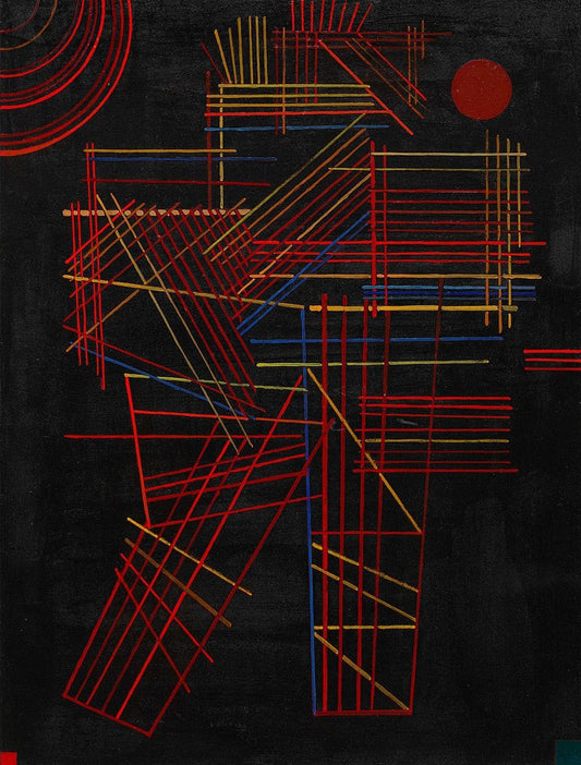 Wassily Kandinsky Coloured Sticks - Canvas Print