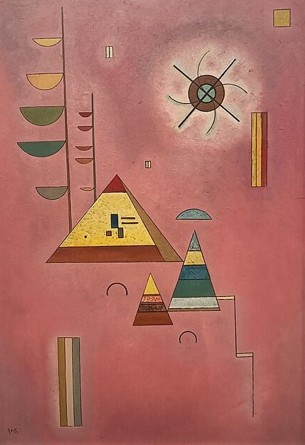 Wassily Kandinsky Pink Sweet - Canvas Print